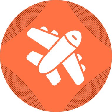Uçak. Web simgesi basit illüstrasyon 