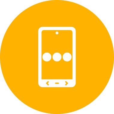 Cep telefonu simgesinin vektör illüstrasyonu