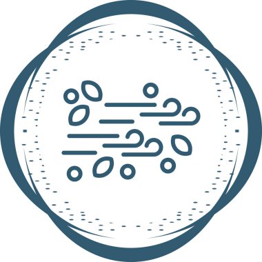 Rüzgâr izole simgesinin vektör çizimi         