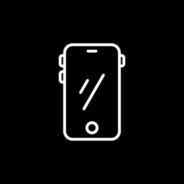 cep telefonu simgesi, vektör illüstrasyonu basit tasarım