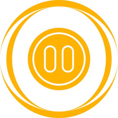 Basit duraklat düğmesi sanatı