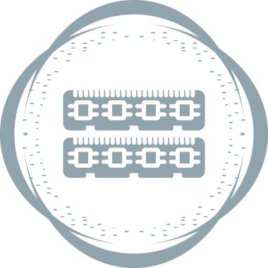 Ram Bellek simgesinin vektör illüstrasyonu
