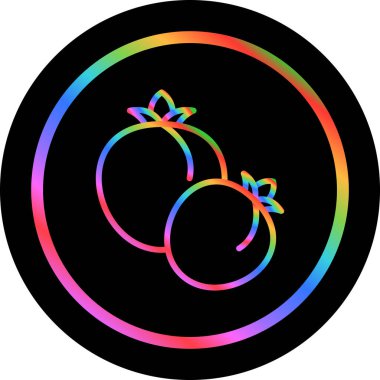 Domates. Web simgesi basit illüstrasyon 