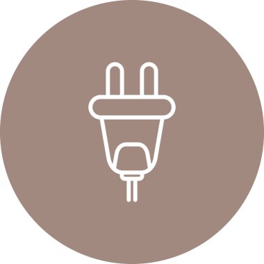 elektrik dolgu simgesi web basit illüstrasyon