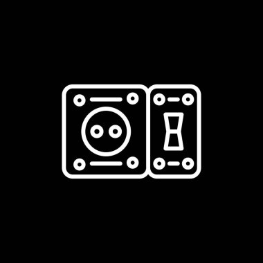 Anahtar simgesinin temel doğrusal çizimi