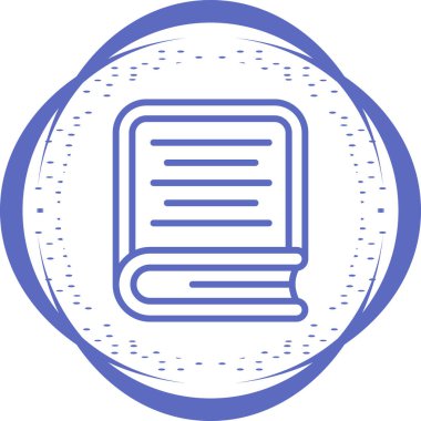 kitap web simgesi basit illüstrasyon