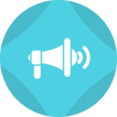 Hoparlör web simgesi, vektör illüstrasyonu