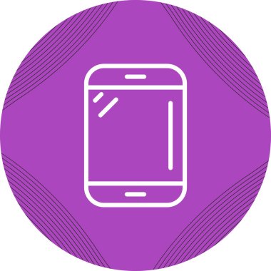 Akıllı telefon aygıtı sembolü, cep telefonu simgesi, vektör illüstrasyonu