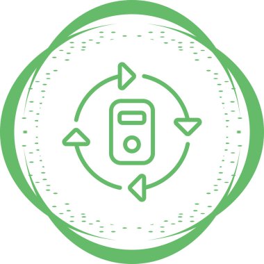 Modern Veri Merkezi simgesinin vektör illüstrasyonu     