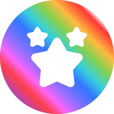 yıldız web simgesi, vektör çizim