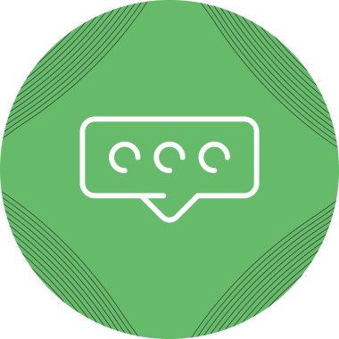 konuşma balonu simgesi, vektör illüstrasyonu 