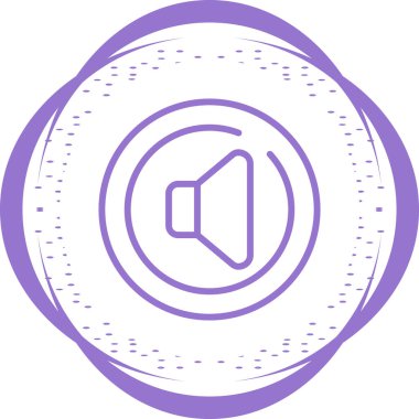 Konuşmacı. Web simgesi basit illüstrasyon