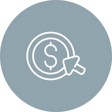 Para logosu çizimi. Oklu Dolar İşareti 