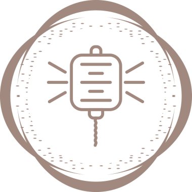  Polis Radyo hattı simgesi, vektör illüstrasyonu