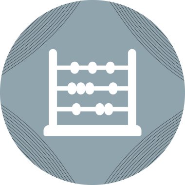Abaküs. Web simgesi basit illüstrasyon   