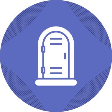 Kapı. Web simgesi basit illüstrasyon 