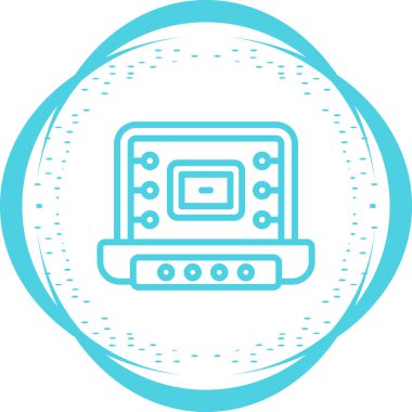 Dizüstü web simge vektör çizim         