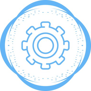  Dişli web simge vektör çizim 