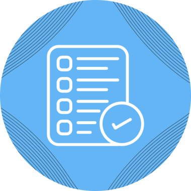 Kontrol listesi modern iş ve finans simgelerinin vektör çizimi    