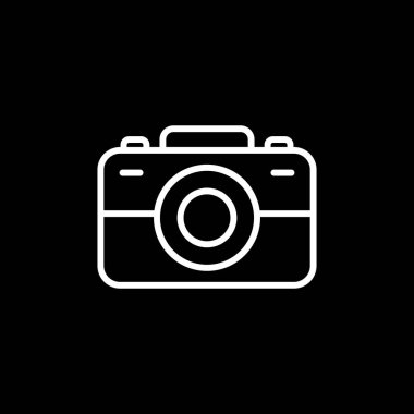 kamera simgesi, web basit illüstrasyonu