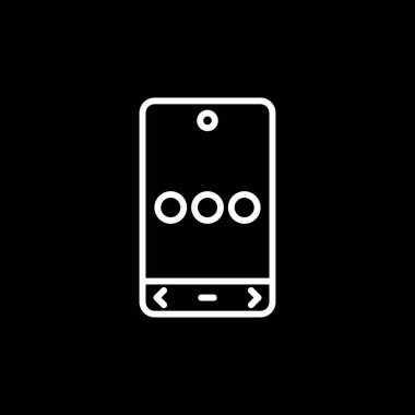 Cep telefonu simgesinin vektör illüstrasyonu