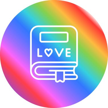 Romantik Yer İmi. Web simgesi basit illüstrasyon