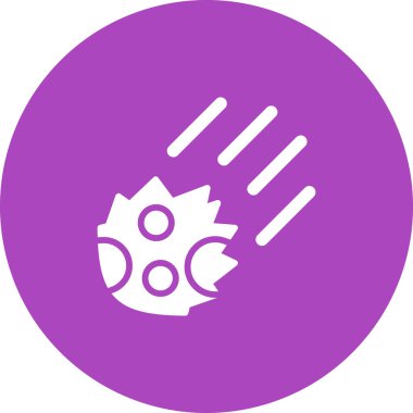 Meteor web simgesi vektör illüstrasyonu