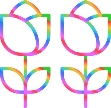 Güller. Web simgesi basit tasarım