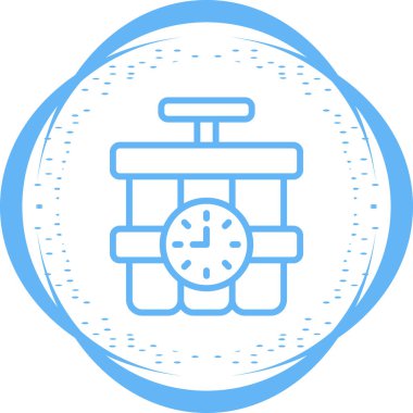 Tnt simgesinin basit doğrusal resmi 