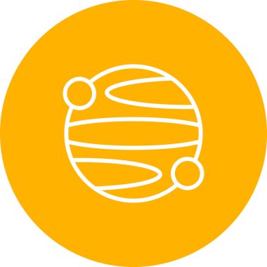 Planet web simgesinin vektör illüstrasyonu         