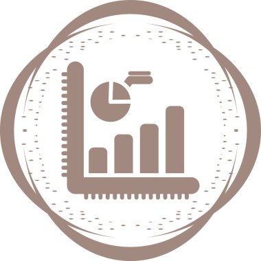 grafik ikonu vektör illüstrasyonu 