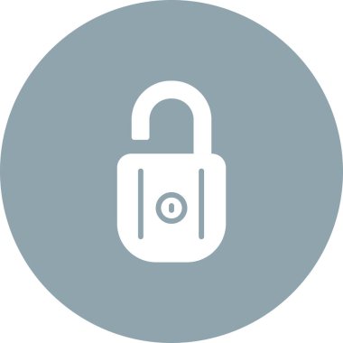 asma kilit simgesi ve güvenlik işareti beyaz arkaplanda izole edildi. 