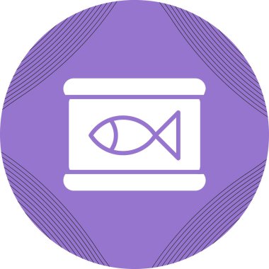 Balık. Web simgesi basit illüstrasyon  