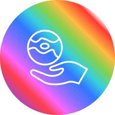 Çevresel Etki simgesi vektör illüstrasyonu 