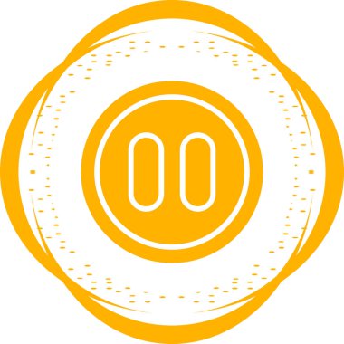 Basit duraklat düğmesi sanatı