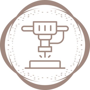 Makineler. Web simgesi basit tasarım