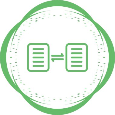 belge web simgesi vektör illüstrasyonu