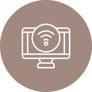 bilgisayar web simgesi basit illüstrasyon