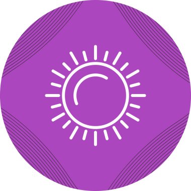 Güneş. Web simgesi basit tasarım