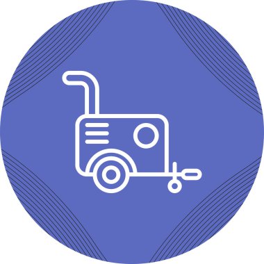 Vektör illüstrasyonu, Hava kompresörü simgesi element arkaplanı          