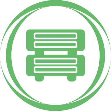 Sunucu modern simgesinin vektör illüstrasyonu            