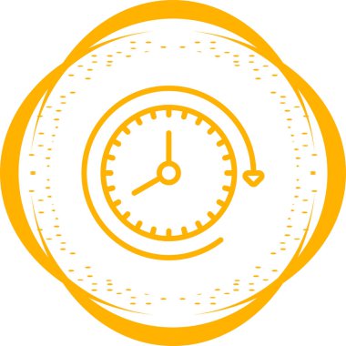 vektör çizim saat web simgesi     