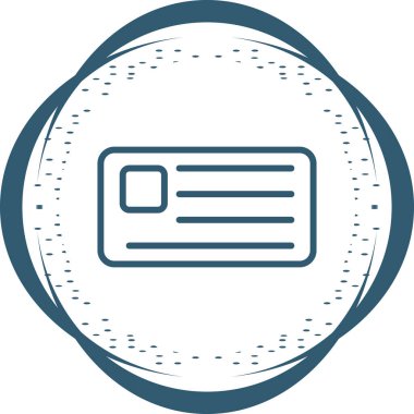 Bir harf simgesinin vektör illüstrasyonu 