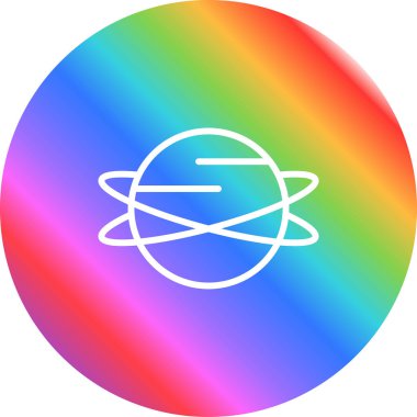 Planet web simgesinin vektör illüstrasyonu         