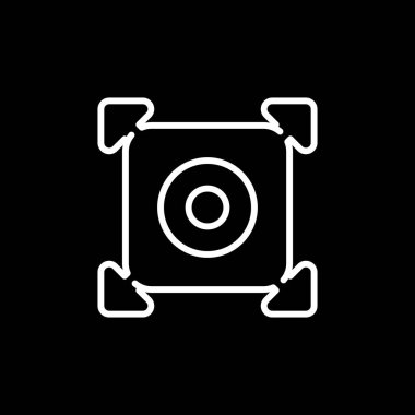 Büyütme simgesinin basit doğrusal resmi