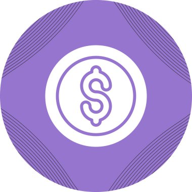 Dolar simgesi vektör illüstrasyonu 