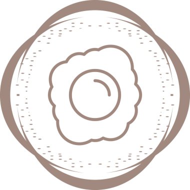 Yumurta simgesinin basit vektör illüstrasyonu