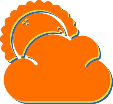 Güneş simgesinin temel doğrusal resmi