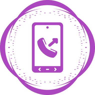 akıllı telefon simgesi, vektör illüstrasyonu basit tasarım