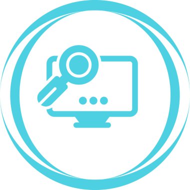 bilgisayar masaüstü simgesi vektör çizimi